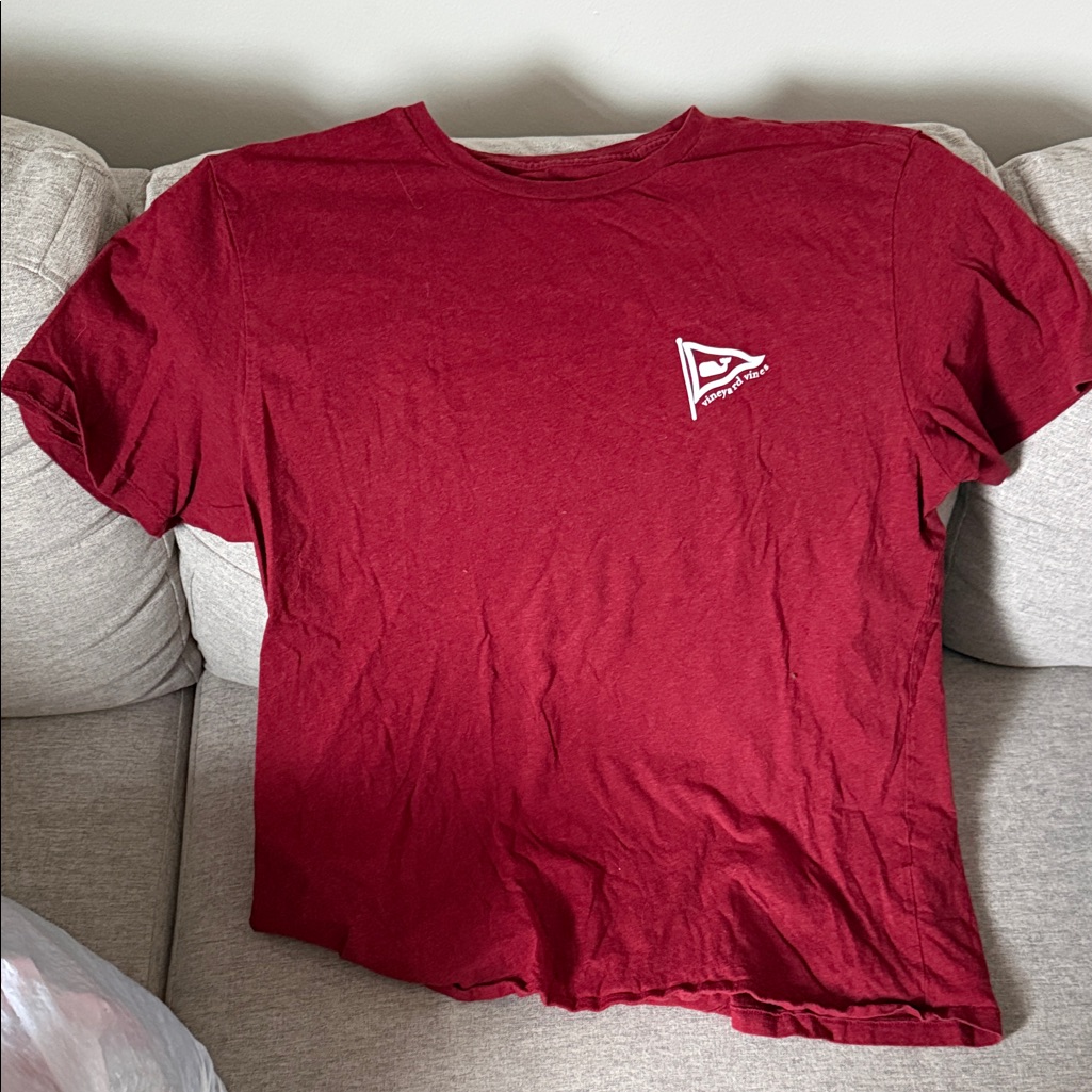 Vineyard Vines Men's Burgundy Tee